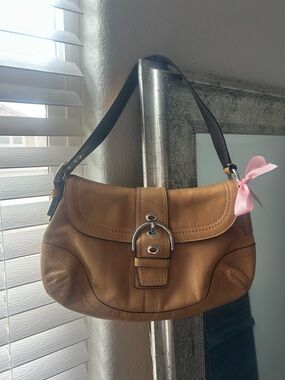 Tan Leather Coach Soho Bag